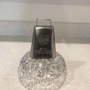 SACROMENTO KINGS 2016-2017 INAUGURAL SEASON SILVERBRUSHED COWBELL